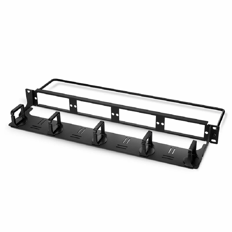 SFPS FHDA High Density 1U Rack Mount Blank Enclosure Unloaded, Detachable Cable Management Lacer Panel and Bar, Holds up to 4 x FHDA Panels, 144 Fibers (LC) SFPS