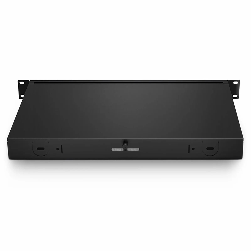 SFPS FHDA High Density 1U Rack Mount Enclosure Unloaded, Tool-less Removable Top Cover, Holds up to 4 x FHDA Cassettes, Panels, or Splice Trays, 144 Fibers (LC) SFPS