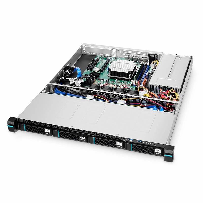 SFPS RS2110, 1U Rack Server, 1 x IntelA® XeonA® Scalable Processor, 1 x 16GB DRAM, 1 x 3.5'' Hot-swap SATA Drive Bays, 2 x RJ45 1GbE Ports, 450W Redundant SFPS