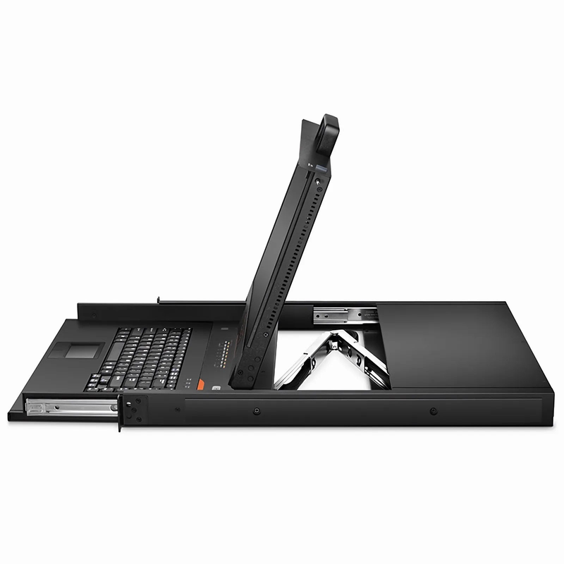 SFPS 8-Port Cat5 1U Rack-Mount KVM Over IP Switch with 17" Full HD LCD, 8 x RJ45 to VGA Interface Modules Included SFPS