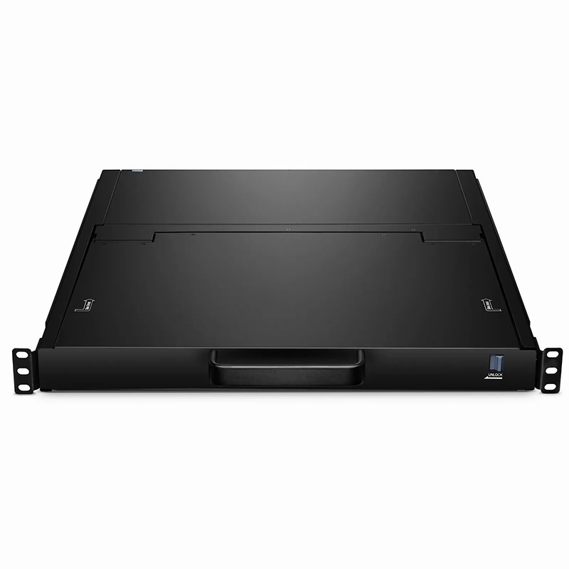 SFPS 8-Port Cat5 1U Rack-Mount KVM Over IP Switch with 17" Full HD LCD, 8 x RJ45 to VGA Interface Modules Included SFPS