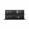 SFPS 4K HDMI USB2.0 KVM Extender Set with Audio and EDID over LC Fiber Optic Cable for 10km, 3840x 2160@30Hz, with Pre-installed SFP+ Modules SFPS