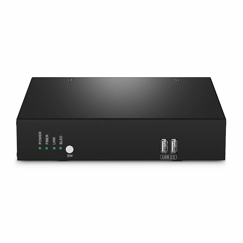 SFPS 4K HDMI USB HID IP KVM Matrix Receiver Set with Audio and EDID over Fiber Optic Cable for 20km and Cat5e/6/6a/7 for 120m, 3840x2160@60Hz SFPS