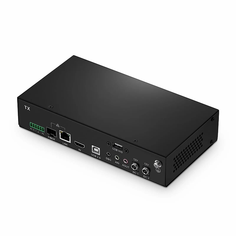 SFPS 4K HDMI USB HID IP KVM Matrix Transmitter Set with Audio and EDID over Fiber Optic Cable for 20km and Cat5e/6/6a/7 for 120m, 3840x2160@60Hz SFPS