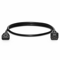 SFPS 3ft (0.9m) IEC60320 C14 to IEC60320 C13 17AWG 250V/10A Power Extension Cord, Black SFPS