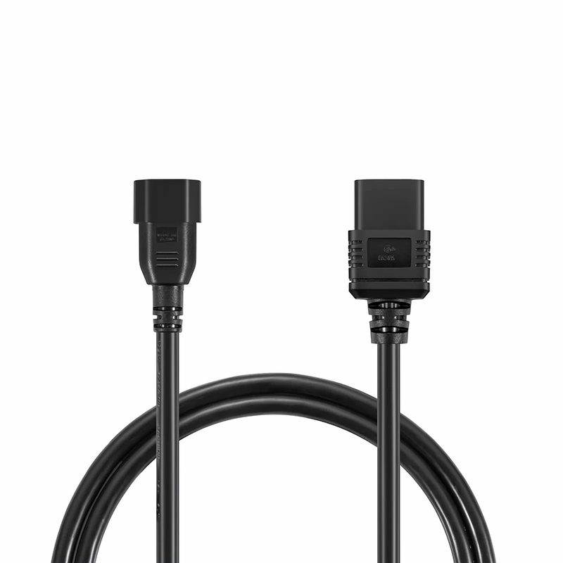 SFPS 6ft (1.8m) IEC60320 C14 to IEC60320 C19 14AWG 250V/15A Power Cord, Black SFPS