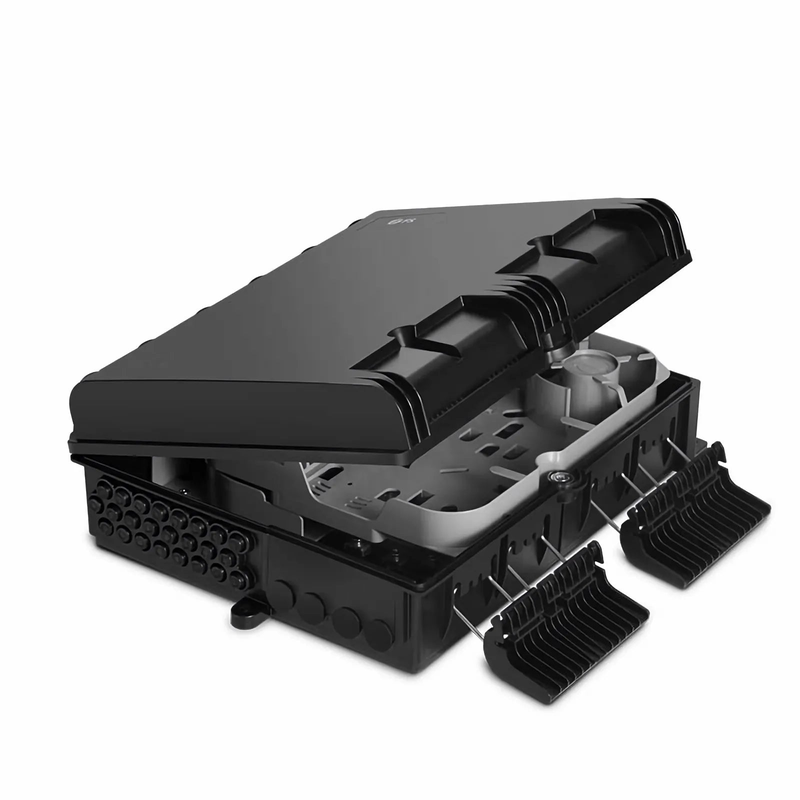 SFPS 24 Fibers Optic Distribution Box, SC A/U and LC A/U, Plastic, Wall/Pole Mount, Indoor and Outdoor SFPS