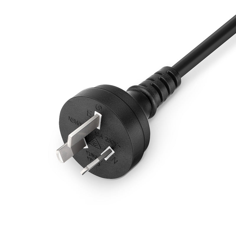 SFPS 6ft (1.8m) AS/NZS 3112 Australia to IEC60320 C13 3 x 1.0mmA² 250V/10A Power Cord, Black SFPS