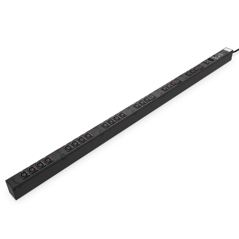 SFPS 7.20kW Single-Phase 30A/240V Switched Rack PDU, 21 x C13 & 3 x C19 Outlets, NEMA L6-30P Plug, 10ft Cord, 0U Vertical SFPS