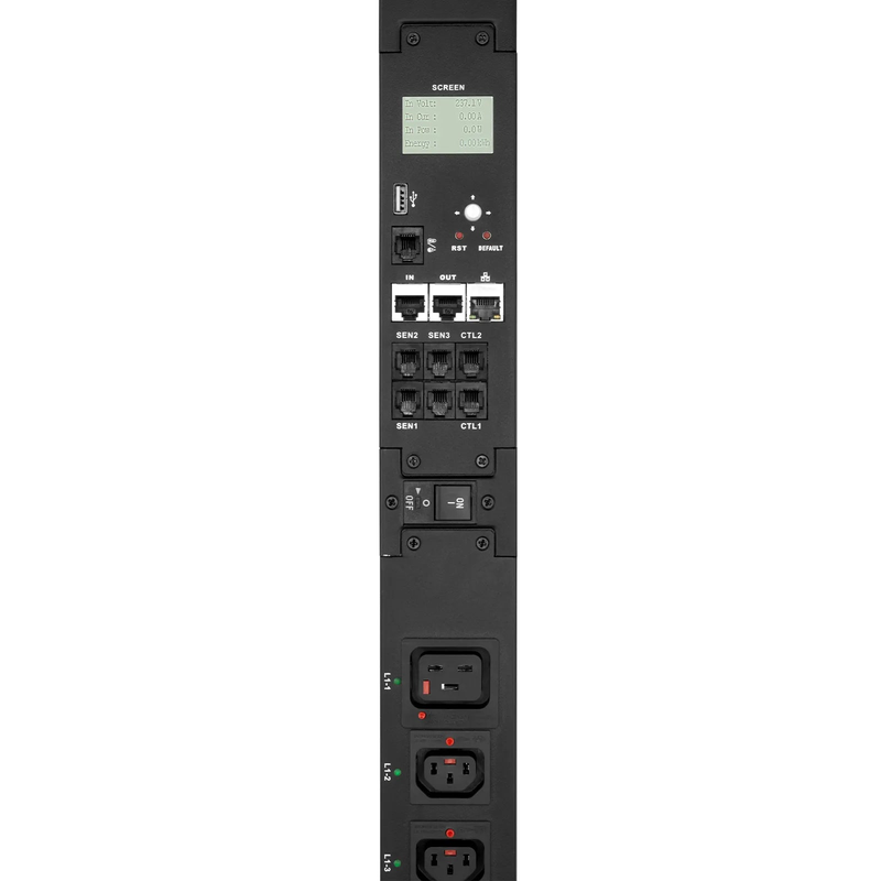 SFPS 7.20kW Single-Phase 30A/240V Switched Rack PDU, 21 x C13 & 3 x C19 Outlets, NEMA L6-30P Plug, 10ft Cord, 0U Vertical SFPS