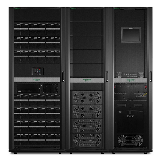 SFPS APC Symmetra PX UPS, 100kW Scalable to 250kW with Power Modules, 400/480V, Hard Wire 4-wire Output (3PH+ G) & 5-wire Output (3PH+ N+ G), Parallel up to 4UPSs, Modular Architecture SFPS