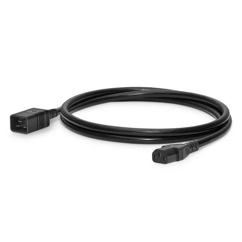 SFPS 6ft (1.8m) IEC60320 C20 to IEC60320 C13 14AWG 250V/15A Power Cord, Black SFPS