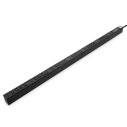 SFPS 23kW 3-Phase 32A/415V Switched Rack PDU, 21 x C13 & 3 x C19 Outlets, IEC309 32A 3P+N+PE Plug, 10ft Cord, 0U Vertical SFPS