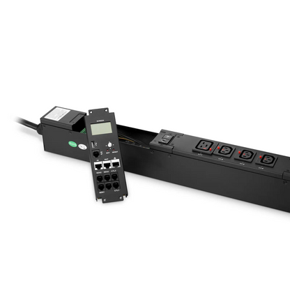 SFPS 23kW 3-Phase 32A/415V Switched Rack PDU, 21 x C13 & 3 x C19 Outlets, IEC309 32A 3P+N+PE Plug, 10ft Cord, 0U Vertical SFPS