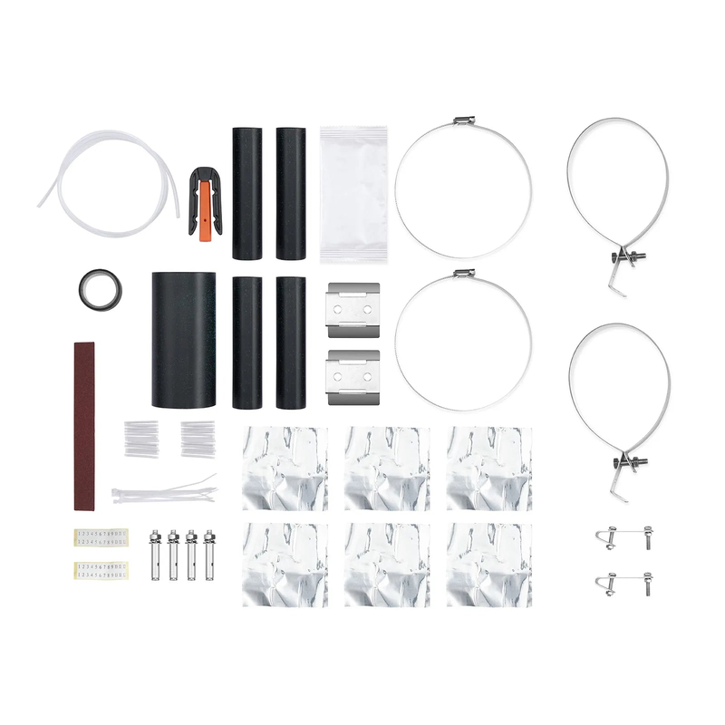 SFPS 144 Fibers 1In-4Out Dome Fiber Optic Splice Closure, Heat Shrink Seal, with 1 Pre-installed Fusion Splice Tray SFPS