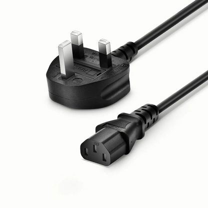 SFPS 6ft (1.8m) BS 1363 to IEC60320 C13 3 x 0.75mmA² 250V/10A Power Cord, Black SFPS