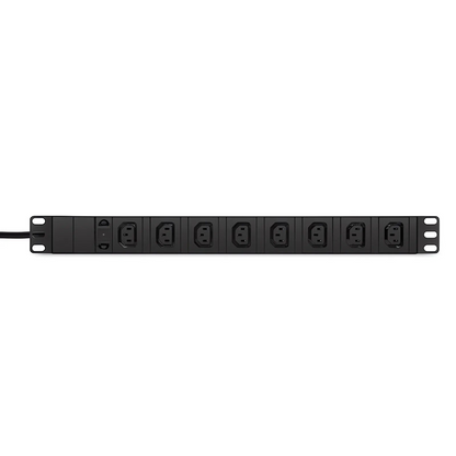 SFPS 1.20kW Single-Phase 10A/120V Basic Rack PDU, 8 x C13 Outlets, IEC320 C14 Plug, 10ft Cord, 1U Rack-Mount SFPS