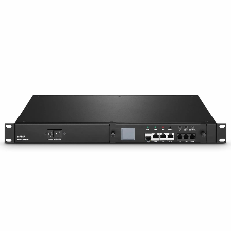 SFPS 1.20kW Single-Phase 10A/120V Monitored Rack PDU, 8 x C13 Outlets, IEC320 C14 Plug, 6.6ft Cord, 1U Rack-Mount