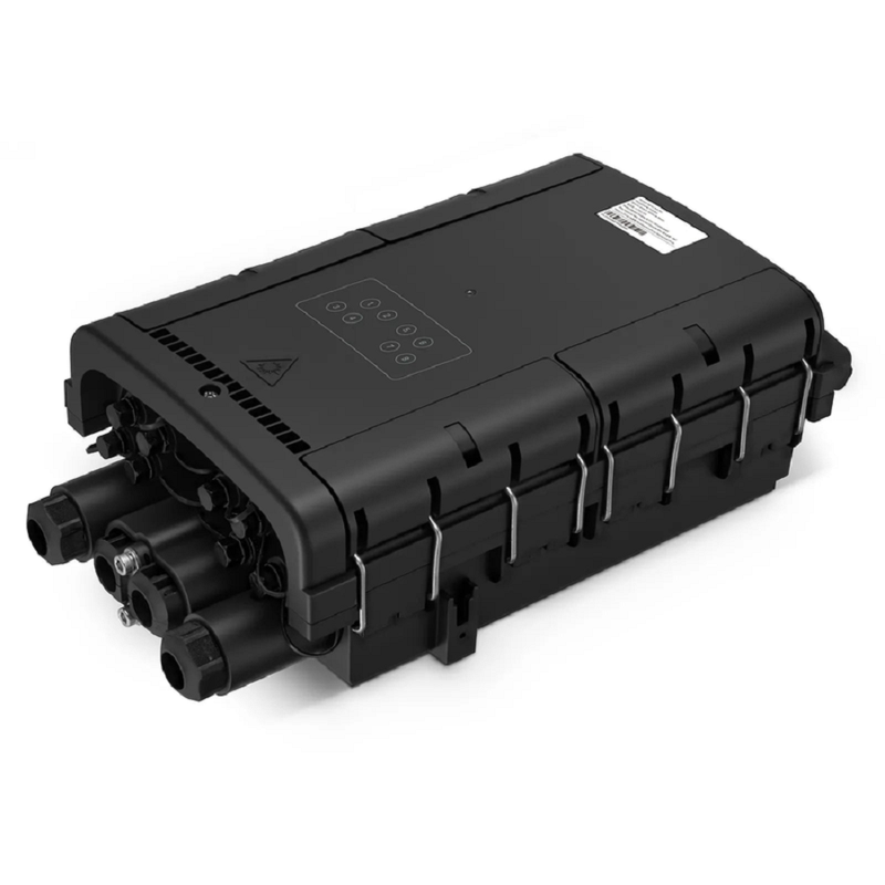 SFPS Fully Pre-Terminated Fiber Distribution Hub Box for Quick ODN, 1 Uncut Port, 13 SC/APC Hardened Adapters, Mechanical Seal, Supports 1:2/1:4/1:8 Mini Splitters, PP+GF, IP68, Wall/Pole/Aerial Mount, Indoor/Outdoor SFPS