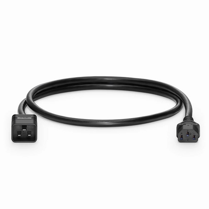 SFPS 3ft (0.9m) IEC60320 C20 to IEC60320 C13 14AWG 250V/10A Power Cord, Black SFPS