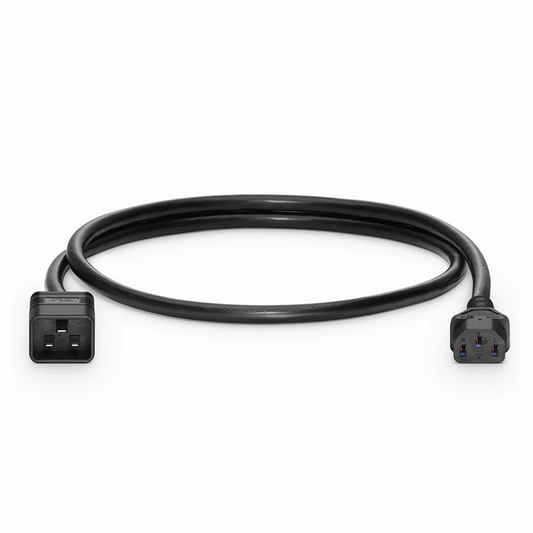 SFPS 3ft (0.9m) IEC60320 C20 to IEC60320 C13 14AWG 250V/10A Power Cord, Black SFPS