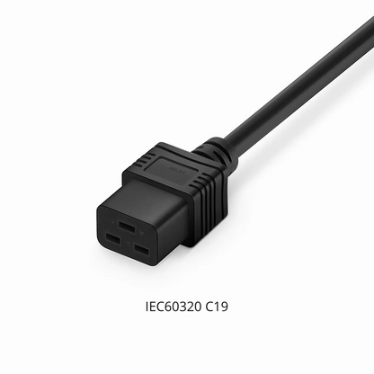 SFPS 3ft (0.9m) IEC60320 C14 to IEC60320 C19 14AWG 250V/15A Power Cord, Black SFPS