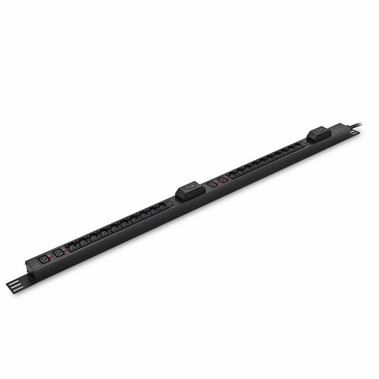 SFPS 7.36kW Single-Phase 32A/230V Basic Rack PDU, 20 x C13 & 4 x C19 Outlets, IEC309 32A 2P + E Plug, 10ft Cord, 0U Vertical SFPS