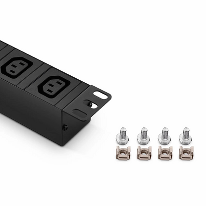 SFPS 1.20kW Single-Phase 10A/120V Basic Rack PDU, 8 x C13 Outlets, IEC320 C14 Plug, 10ft Cord, 1U Rack-Mount SFPS