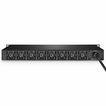 SFPS 1.20kW Single-Phase 10A/120V Monitored Rack PDU, 8 x C13 Outlets, IEC320 C14 Plug, 6.6ft Cord, 1U Rack-Mount SFPS