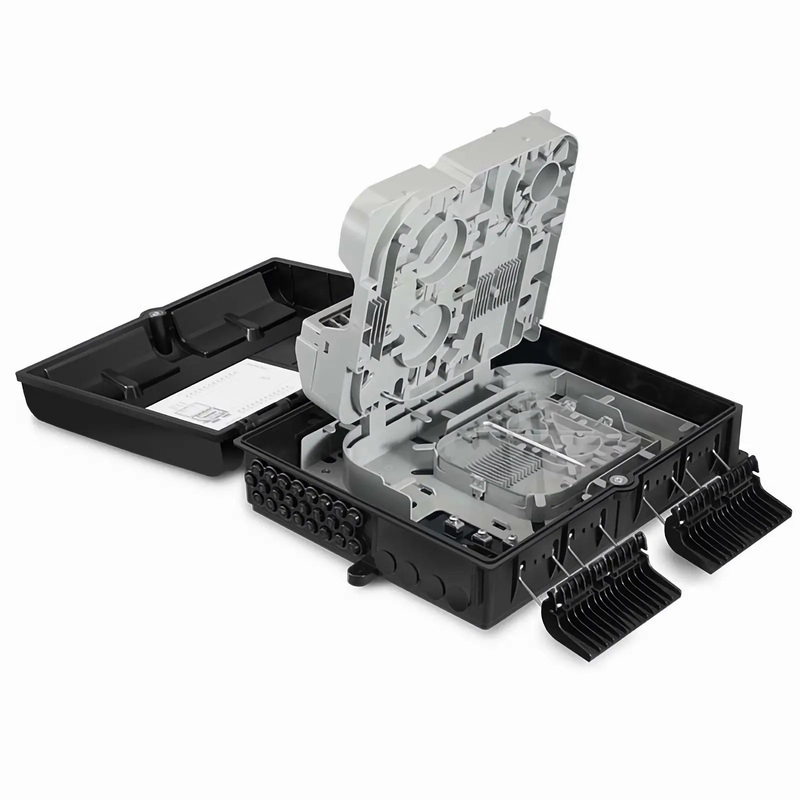SFPS 24 Fibers Optic Distribution Box, SC A/U and LC A/U, Plastic, Wall/Pole Mount, Indoor and Outdoor SFPS