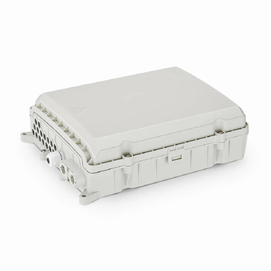 SFPS 16 Fibers Optic Distribution Box, SC/A, Plastic, Wall/Pole Mount, Indoor and Outdoor SFPS