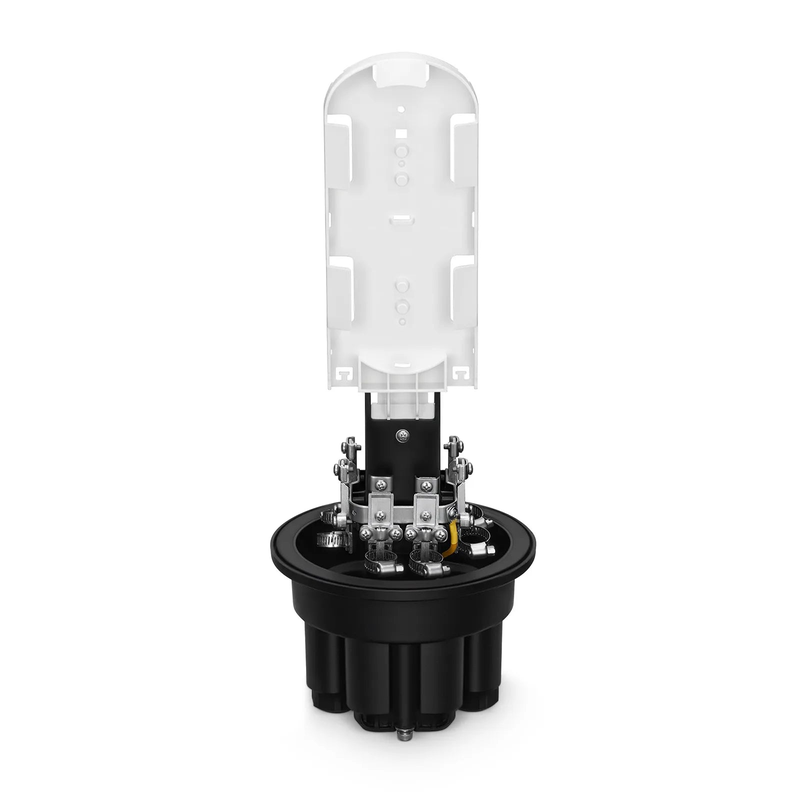 SFPS 144 Fibers Dome Fiber Optic Splice Closure, 1 Oval Port and 4 Round Ports, Mechanical Seal, with 1 Pre-installed Splice Tray SFPS