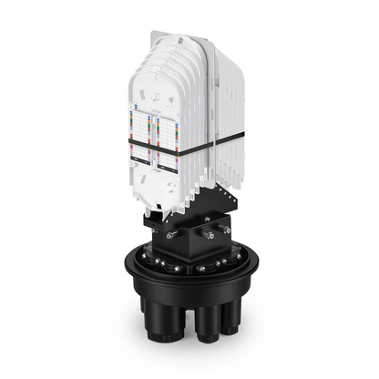SFPS 240 Fibers 1In-4Out Dome Fiber Optic Splice Closure, Mechanical Seal, with 1 Pre-installed Fusion Splice Tray SFPS