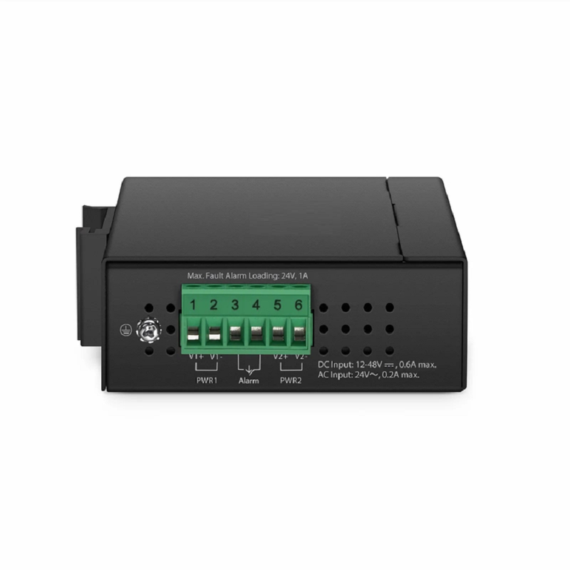 SFPS Industrial 1x 100M/1G/2.5G/5G/10GBase-T RJ45 to 1x 10GBase-X SFP+ 10Gigabit Ethernet Media Converter SFPS