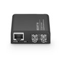 SFPS Mini Unmanaged 1x 10/100/1000Base-T RJ45 to 1x 100/1000Base-X Multimode ST 850nm 220/550m Gigabit Ethernet Media Converter, American Plug Standard SFPS