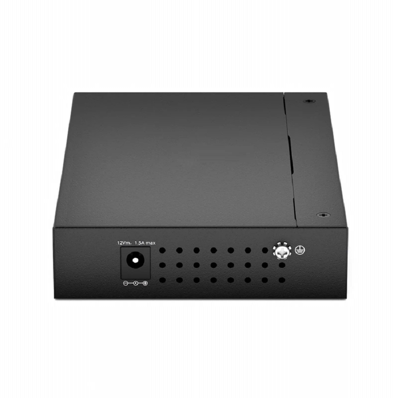 SFPS Managed 1x 100M/1G/2.5G/5G/10GBase-T RJ45 to 1x 10GBase-X SFP+ 10Gigabit Ethernet Media Converter, American Plug Standard SFPS
