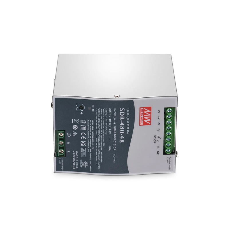 SFPS 480W 48VDC Slim DIN Rail High-Performance Industrial Power Supply with PFC Function SFPS