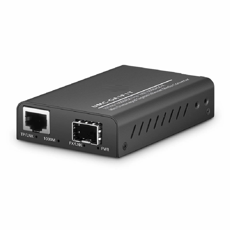 SFPS Mini Unmanaged 1x 100M/1G/2.5G/5G/10GBase-T RJ45 to 1x 10GBase-X SFP+ 10Gigabit Ethernet Media Converter, British Plug Standard SFPS