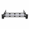 SFPS Adjustable DIN Rail Bracket for EIA 19" Mount, 2U, Black SFPS