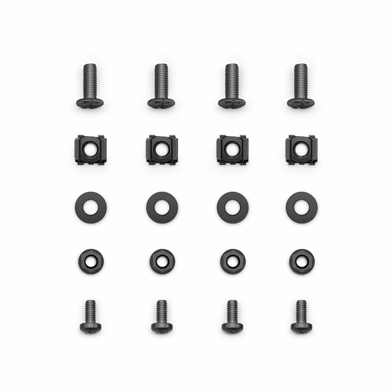SFPS Adjustable DIN Rail Bracket for EIA 19" Mount, 2U, Black SFPS