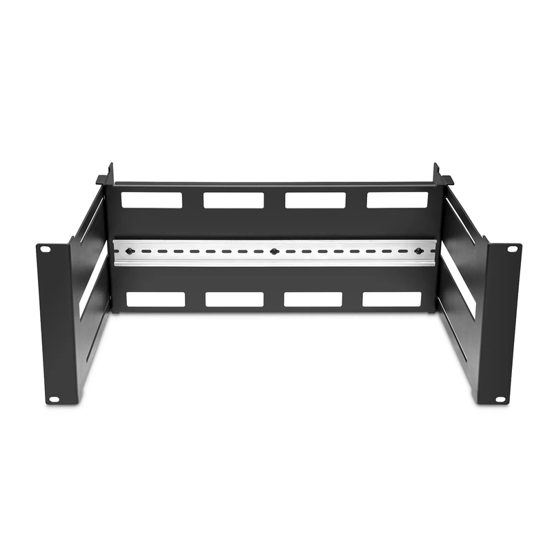 SFPS Adjustable DIN Rail Bracket for EIA 19" Mount, 4U, Black SFPS