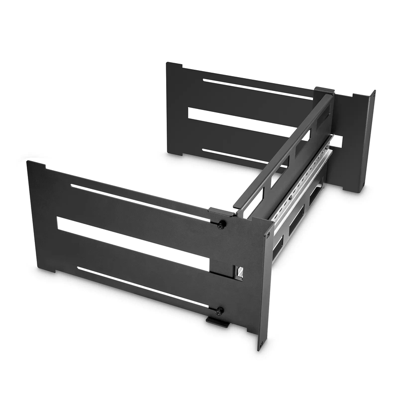 SFPS Adjustable DIN Rail Bracket for EIA 19" Mount, 4U, Black SFPS