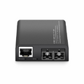 SFPS Mini Unmanaged 1x 100M/1G/2.5G/5G/10GBase-T RJ45 to 1x 10GBase-X SFP+ 10Gigabit Ethernet Media Converter, European Plug Standard SFPS