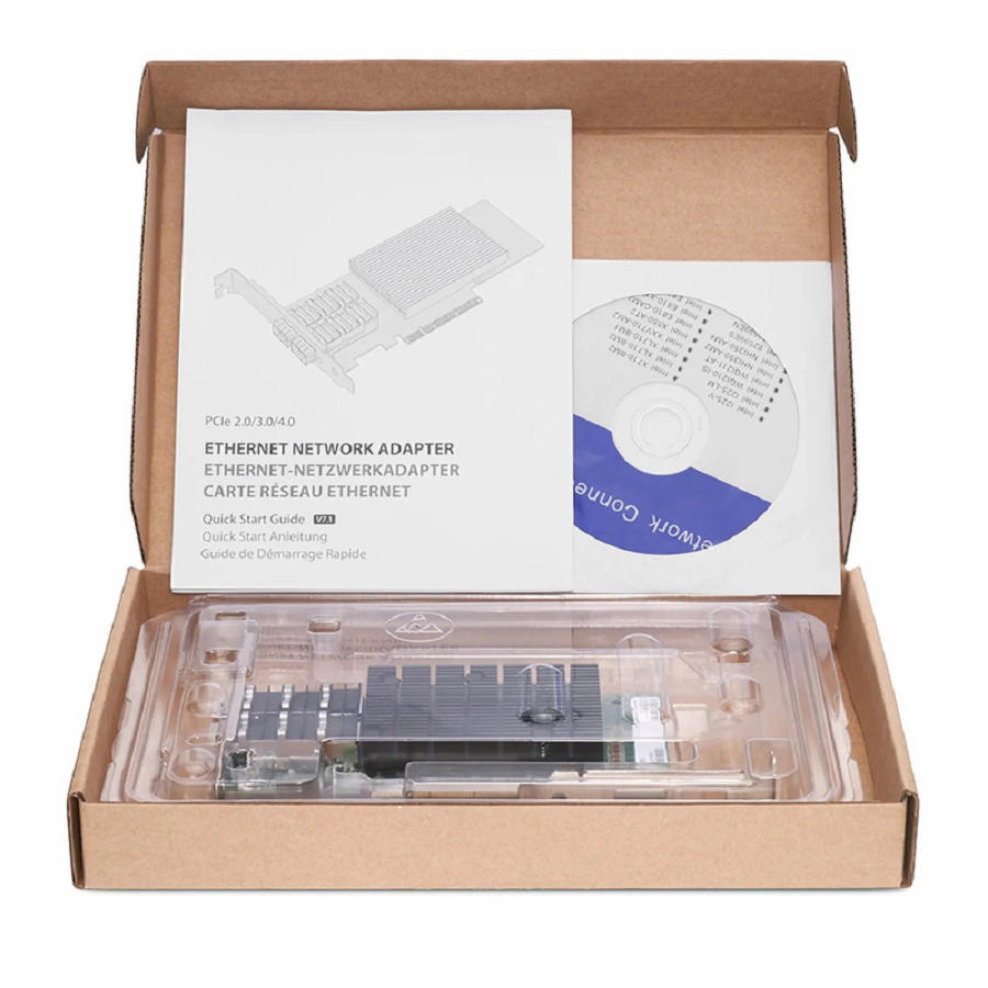 SFPS Intel 82599ES Based Ethernet Network Interface Card, 10G Dual-Port SFP+, PCIe 2.0 x8, Comparable to Intel X520-DA2, Full Height&Low Profile SFPS