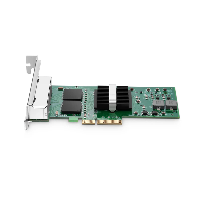 SFPS Intel I350-AM4 Based Ethernet Network Interface Card, 1G Quad-Port RJ45, PCIe 2.0 x4, Comparable to Intel I350-T4V2, Tall&Short Bracket SFPS