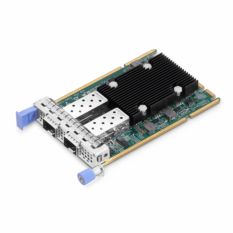SFPS Intel E810-XXVAM2 Based Ethernet Network Interface Card, 25G Dual-Port SFP28, OCP 3.0, PCIe 4.0 x 8 , Comparable to Intel E810-XXVDA2 OCP 3.0, Thumbscrew (Pull-tab) Bracket SFPS