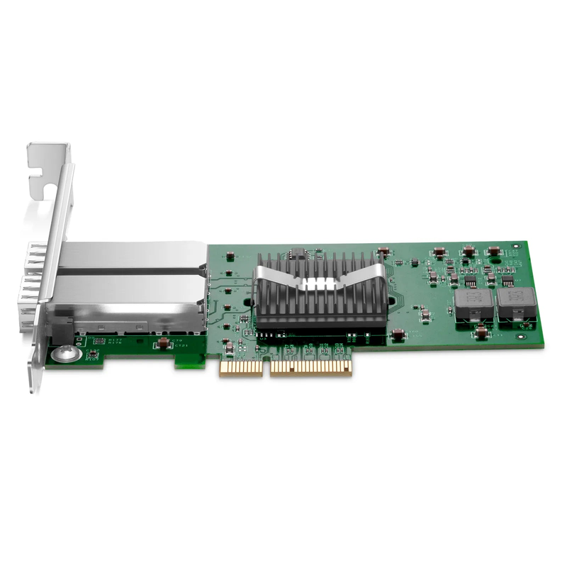 SFPS Intel I350-AM2 Based Ethernet Network Interface Card, 1G Dual-Port SFP, PCIe 2.0 x4, Comparable to Intel I350-F2, Tall&Short Bracket SFPS