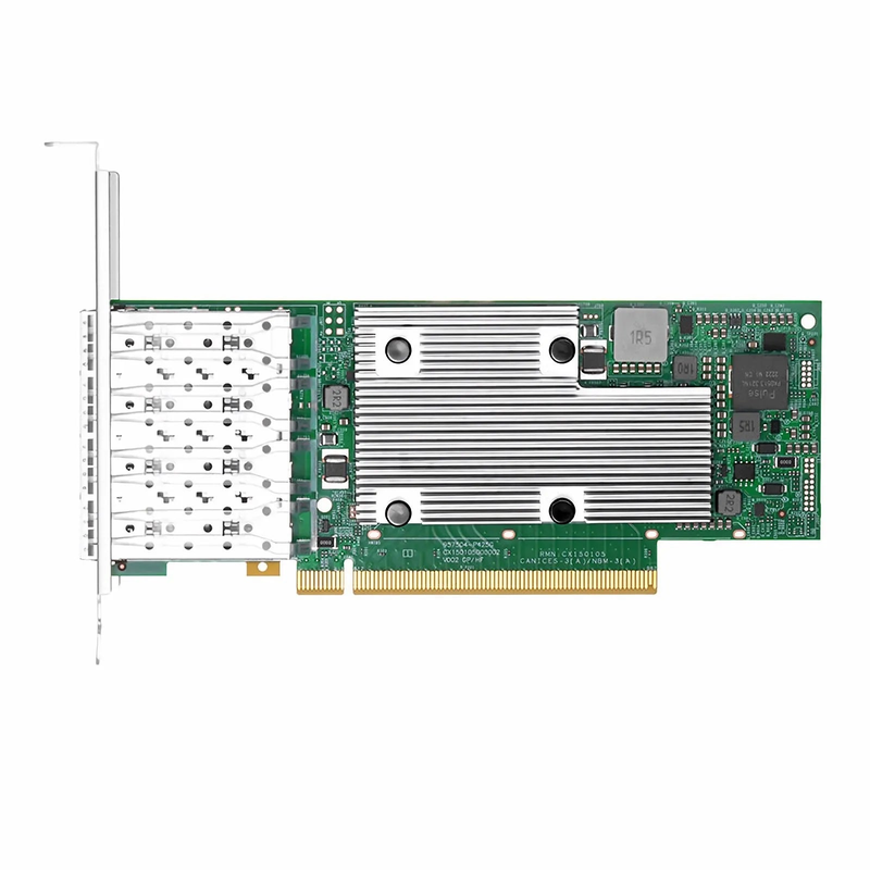 SFPS BroadcomA® BCM957504-P425G Ethernet Network Interface Card, P425G 25GbE Quad-port SFP28, PCIe 4.0 x16, Standard & Low Profile SFPS