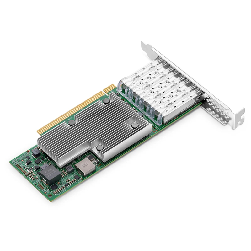 SFPS BroadcomA® BCM957504-P425G Ethernet Network Interface Card, P425G 25GbE Quad-port SFP28, PCIe 4.0 x16, Standard & Low Profile SFPS