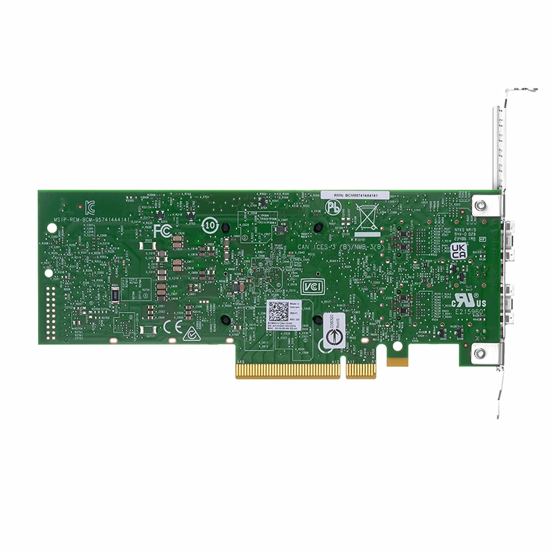 SFPS BroadcomA® BCM957412A4120AC Ethernet Network Interface Card, P210P 10GbE Dual-port SFP+, PCIe 3.0 x8, Standard & Low Profile SFPS